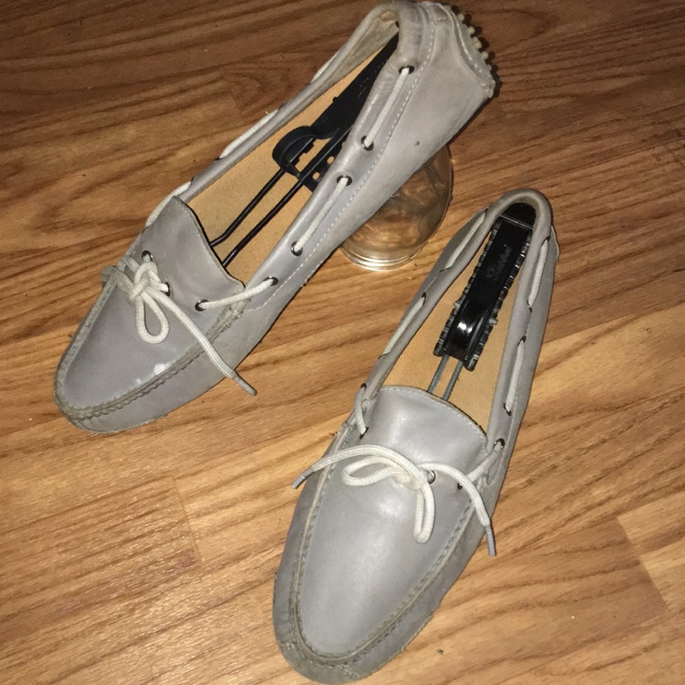 Men’s Grey Cole Haan Driving Moccasins 10.5